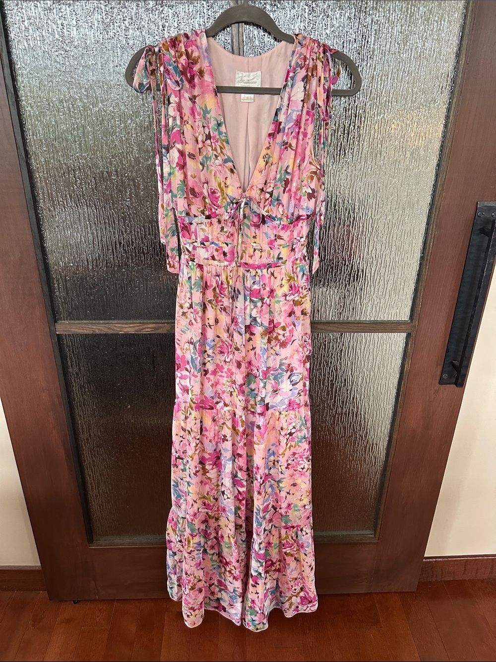Shoshanna Zahra Floral Pink Sleeveless Maxi Dress size 8. - Picture 6 of 16